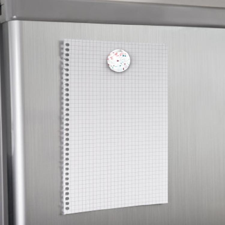 Set Of 48 Craft Magnets Glass Ceramic Magnet with Adhesive Backing 1Inch Clear Glass Cabochons for Refrigerator Magnet