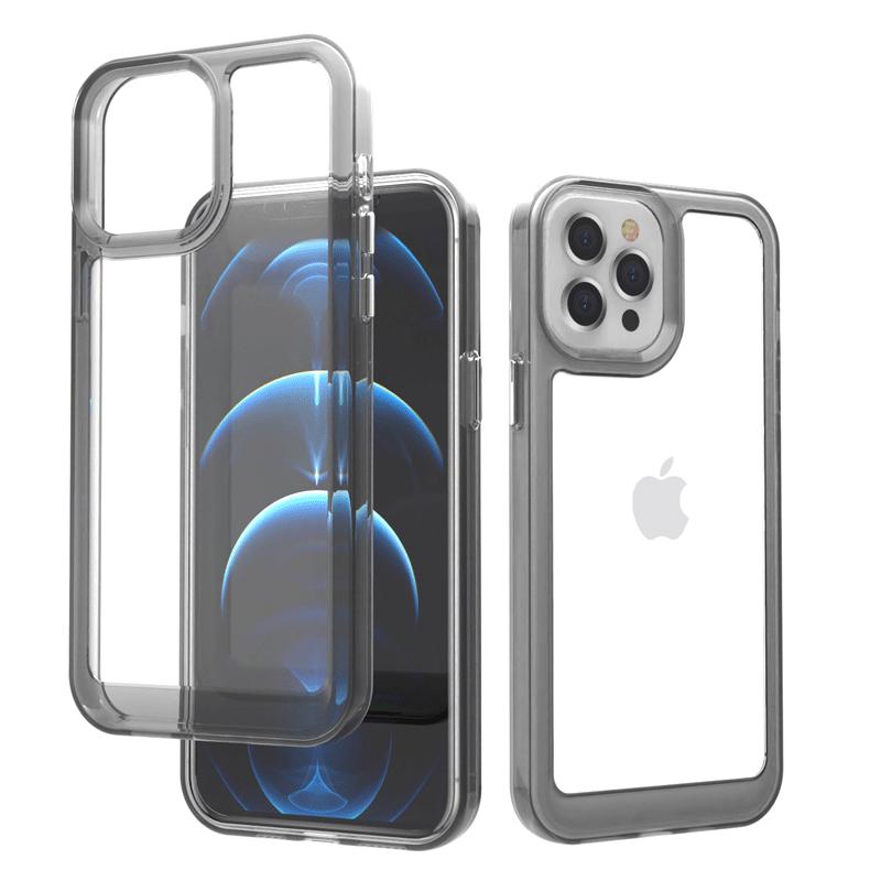 

Transparent Anti-Dust Skin-Feel Case for Apple iPhone 12/13/14 Pro Max with Dual-Tone Design XS Max