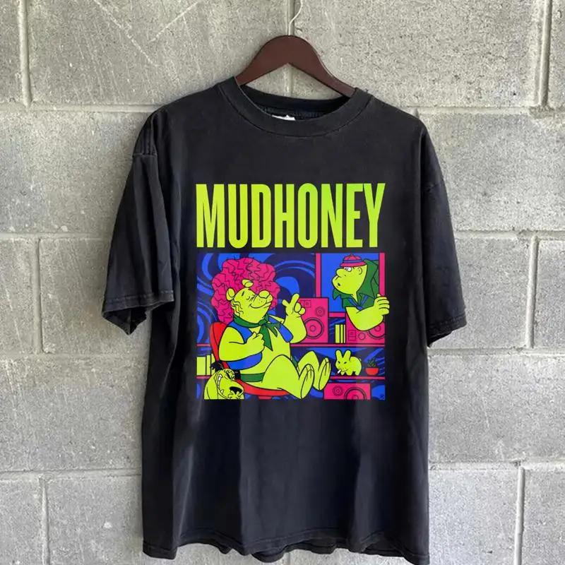 Черная футболка с концерта группы Mudhoney для фанатов M