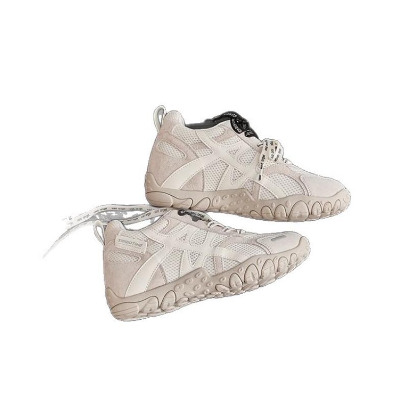 cm inner height increase small women's shoes pair of shoelaces leather thick-soled casual sports shoes women's models