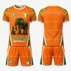 2026 New Ivory Coast Themed Football Jersey Sets Summer Children's Outdoor Casual Breathable T-shirts and Sets