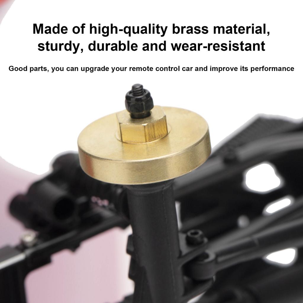 2pcs Brass Wheel Hub Counterweight Upgrade Accessories Fit for Axial SCX24 1/24 RC Car