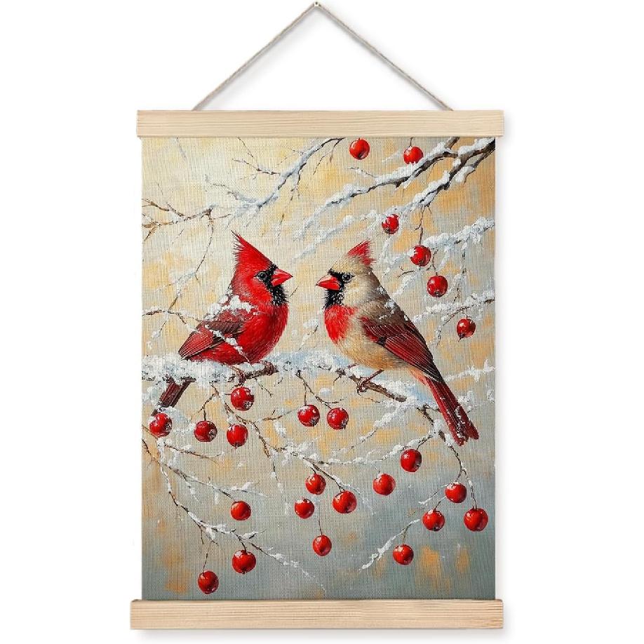 JINYO Bird Wall Decor, Bird Wall Art Poster, Bird Pictures Wall Decor, Bird Decor for Home, Gifts for Bird Lovers, Bird Prints Wall Art for Home