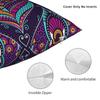 Colorful Ethnic Pattern Peacock Feather Mandala Pillow Cover  Vintage Pillow Case For Couch Sofa Bedroom Soft Pillowcases Gift
