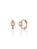 Lunne 14K Mini Bezel-Set One-Touch Earrings (14K Gold) #Lfe16