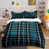 Blue and Black Plaid. Bedding Sets Duvet Cover Sets Duvet Covers Pillowcases(1 * Duvet Cover 2 * Pillowcases Without Duvet Insert)