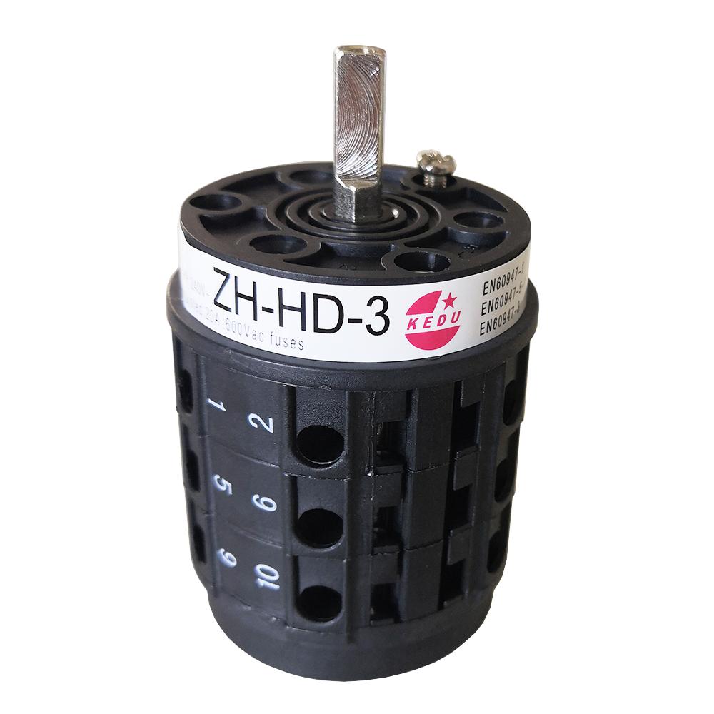 

KEDU ZH-HD-3 Інтегрований перемикач Універсальні перемикачі Перемикач прямого та реверсивного ходу 7.5HP 440V s чорний