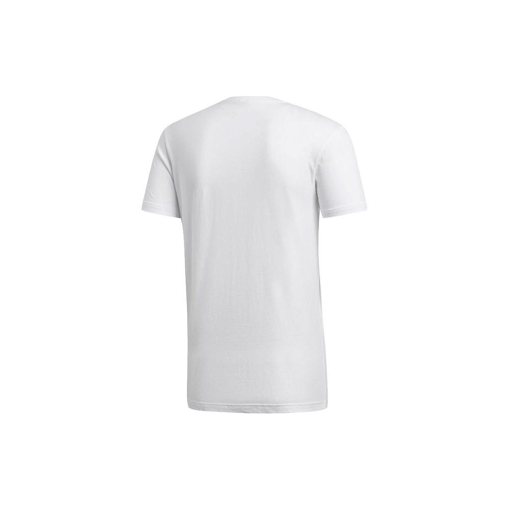 Adidas Camo Foil Logo Print Sports Short Sleeve T-Shirt Men Tops White DI0302