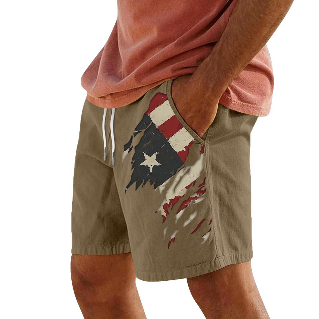 Męskie letnie, duże, swobodne, luźne spodnie sportowe, szorty plażowe