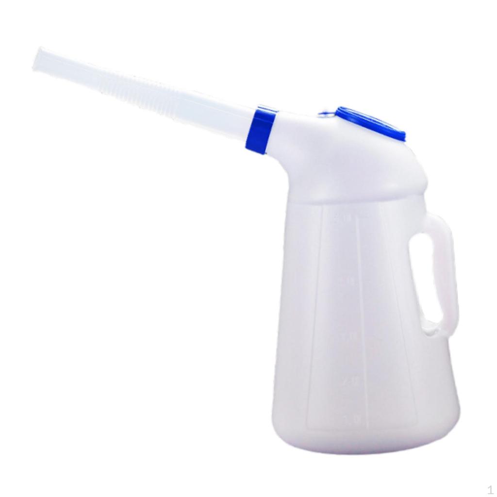 Oil Measuring Container Automotive Dispenser Portable Sturdy, Leakproof, with Long Spout, Pot
