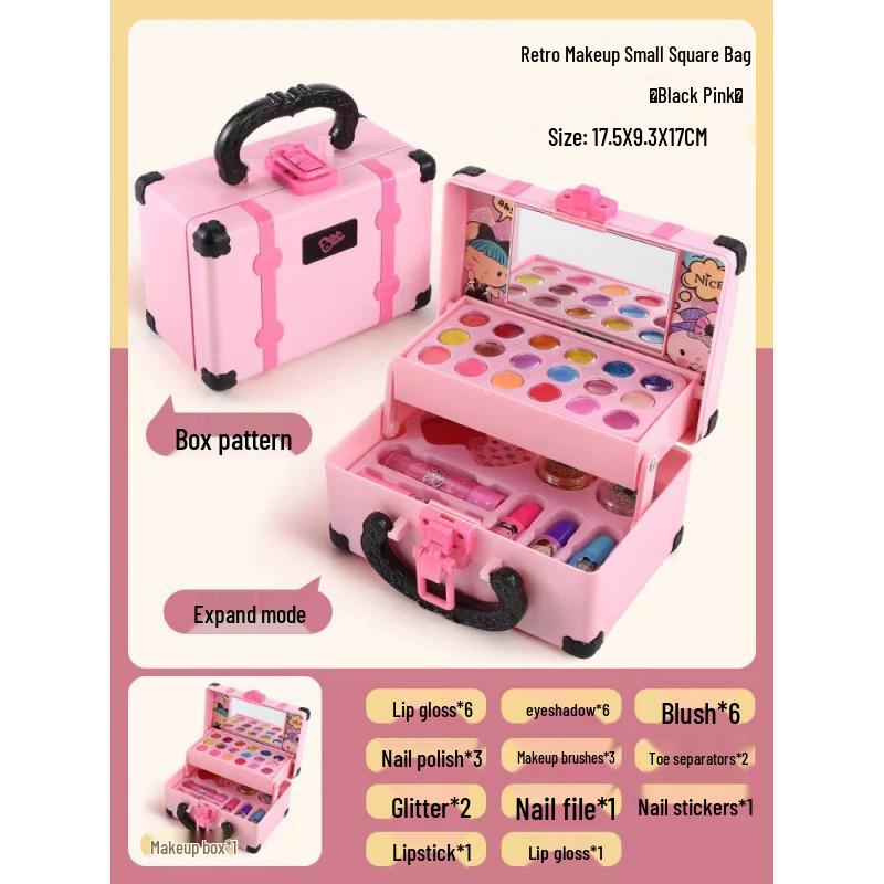 Kids' Washable Makeup Set with Face Stickers for Stage Performances & Dress-Up