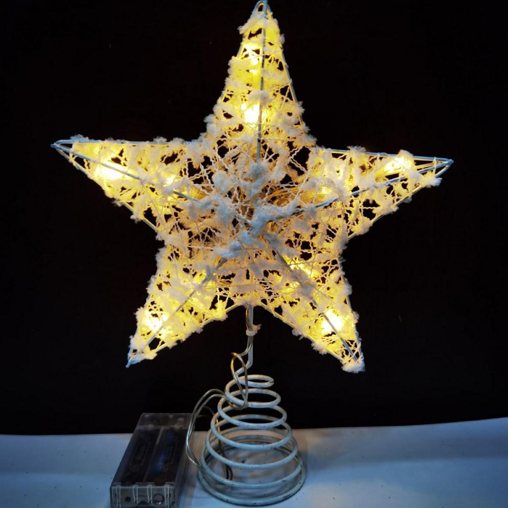 2025 Glittering Five-Point Tree Top Star Light for Christmas Trees