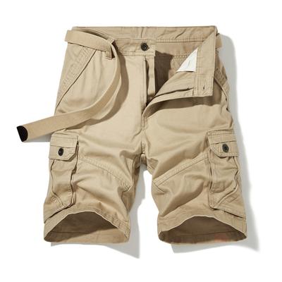 Cargo Knee Shorts Men Sports Casual Bermuda Shorts Plus Size Cotton Half Pants Golf Straight Running Gym Shorts Pants