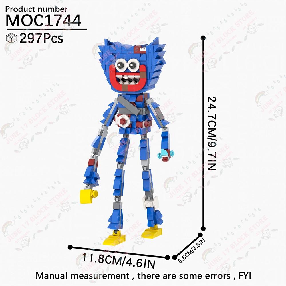 MOOXI Gioco Horror Personaggio Huggy LiLLy Modello Prototipo Set Blocchi da Costruzione MOC Fai-da-te Mattoncini Decorazioni Giocattoli Montessori per Bambini Regalo