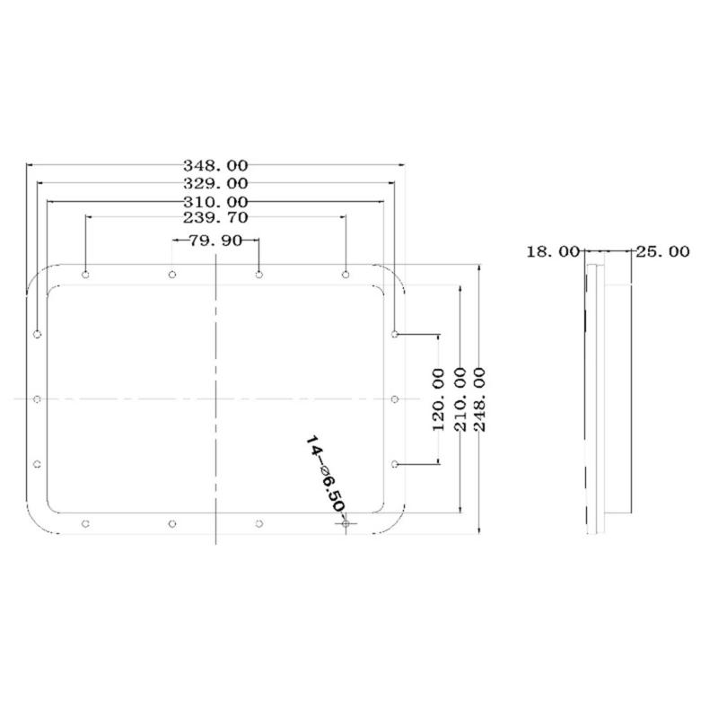 Reinforced Polymer Plastic Boat Panel Cover Featuring Simple Press Fastener For Quick Access And Installation