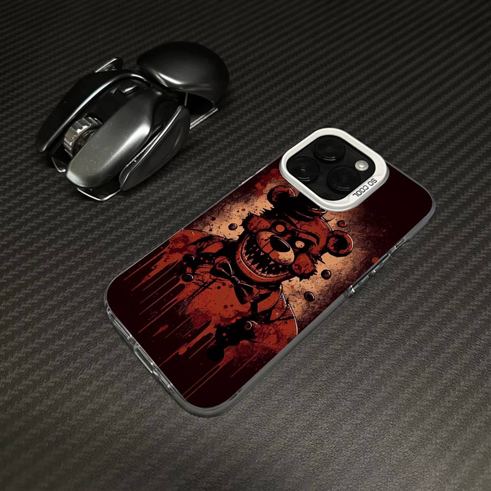 F-FNAF Five-nights-At-Freddys Phone Case For iPhone 17 16 15 14 13 12 11 Pro Max Plus Pro Colorful Shell