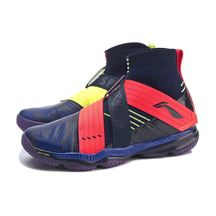 Li Ning Ranger Cushioning Slip Resistant Abrasion Resistant High Top Badminton Shoes Men's AYAP015-4