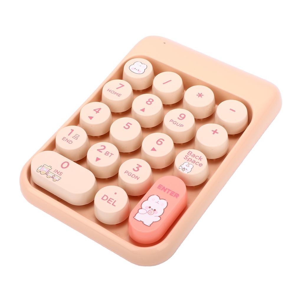Wireless Number Pad 18 Key 2.4G Numeric Keypad Financial Accounting Numpad Keyboard for Home Business Work