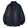 Mens Stand Collar Flight Jacket Winter Loose Fit Short Casual Cotton Blend Outerwear