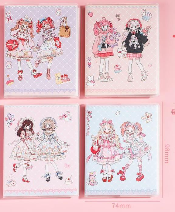 

Kawaii Мини Портативный Блокнот Маленький Блокнот Для Ежедневных Заметок Школьные Канцелярские Принадлежности Удобный Для Ношения Милый 102 x72mm