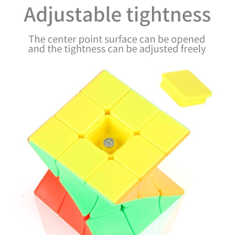 Professional 3x3 Magical Cubes Featuring Seamless Rotation Mechanism And High Visibility Color Stickers