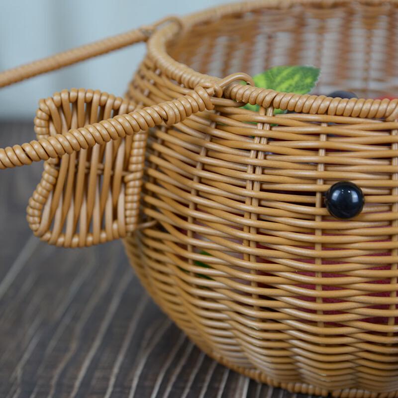 Imitation Rattan Woven Picnic Basket