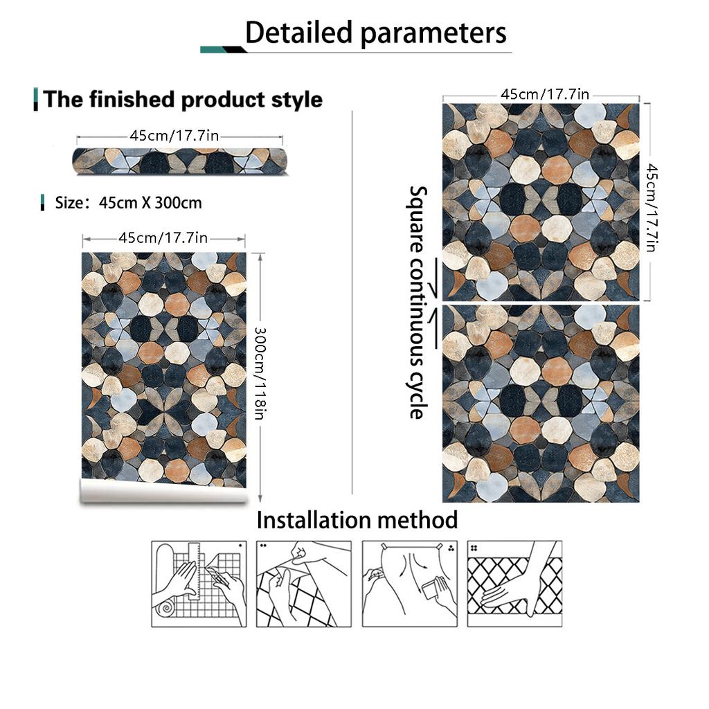 Brick Contact Paper Peel and Stick Wallpaper Self-Adhesive Stone Wall Paper Fireplace Kitchen Backsplash Covers