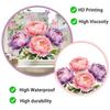 Creative Peony Butterfly Static Cling Window Glass Film Sticker for Bedroom Living Room Balcony Study Home Decor