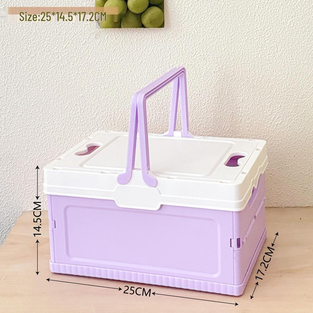 Tragbarer, faltbarer Picknick- und Aufbewahrungskorb im japanischen Stil für Gemüse und Wäsche