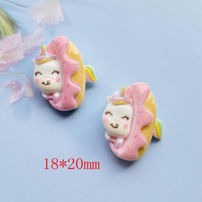 30Pcs Cute Mixed Cartoon Ice Cream/Animal Flat Back Resin Cabochons Scrapbooking DIY Jewelry Craft Decoration Accessorie H200