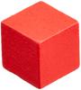 Red 10mm wooden cubes 150 (approx. pieces)