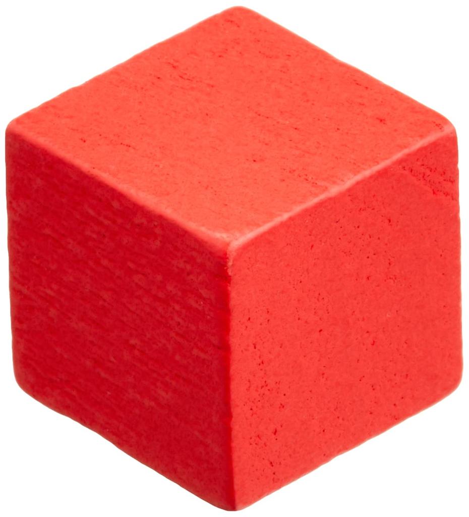 Red 10mm wooden cubes 150 (approx. pieces)
