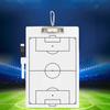 1 Set Soccer Dry Erase Coaching Scoreboard with Erasable Pen & Pen Holder Professional Double-sided for Coaches Football Referee