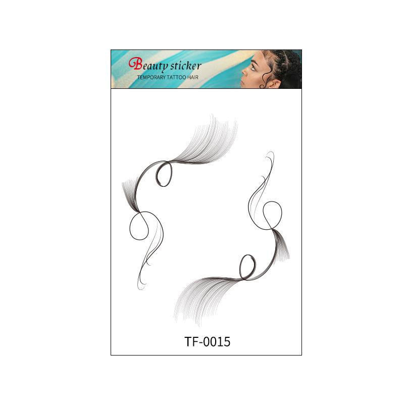 2021 Tattoo Sticker Bangs Simulated Hair Sticker Baby Hair Edge Hairline Sticker