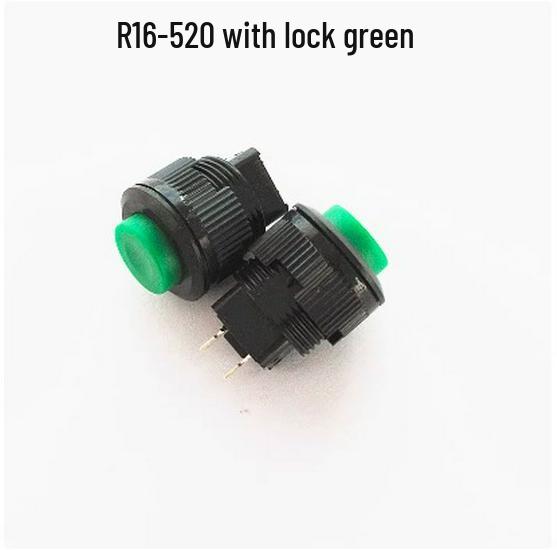 16mm Self-Resetting Self-Locking Round Button Switch, Normally Open, Press to Start