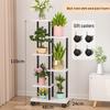 Wrought Iron Multi-Layer Tall Indoor Flower Stand for Living Room or Balcony
