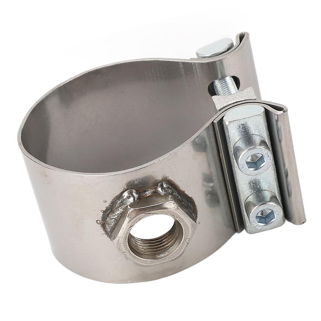 Clamp On Wideband Sensor Bung Adapter Adjustable Stainless Steel Oxygen Sensor Bung Adapter for Engine Exhaust Pipe