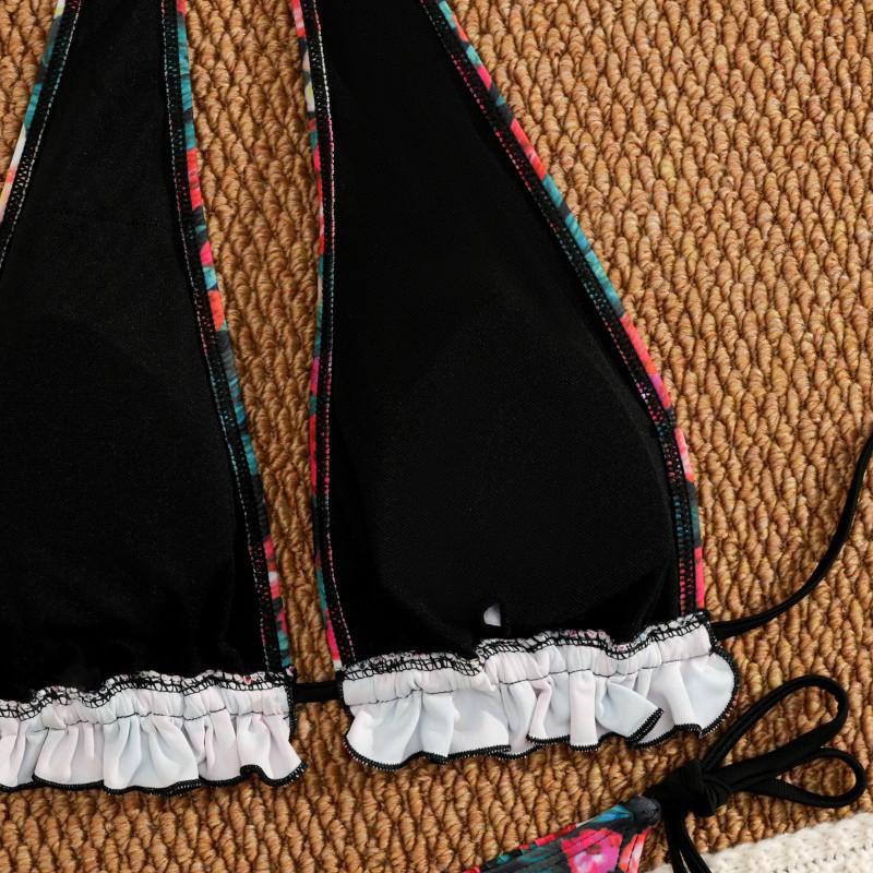 Swimsuit Women's Backless Lace Than Sexy Kini Split Triangle Bikini Babes