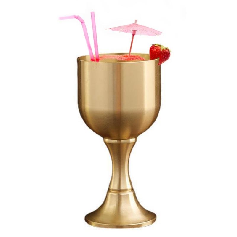 Wine Glass Classical Copper Goblet Household Dining Bar Party Drinking Cup European Style Metal Wine Glass Gift