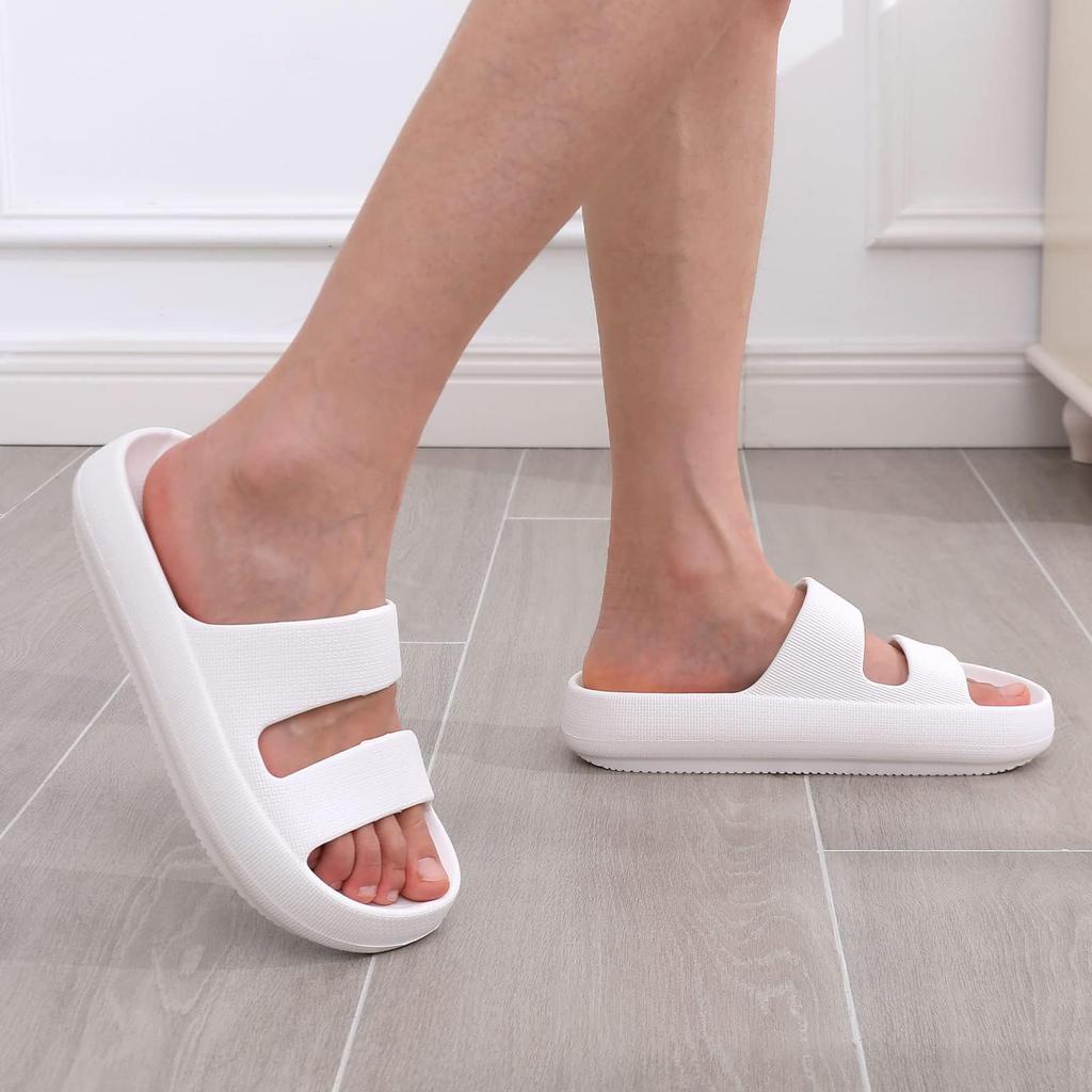 fashion Comwarm New Women's Thick Platform Sandals Summer Soft Cloud Slippers Outdoor Lightweight Beach Shoes Arch Support Slide Sandals