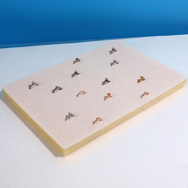 100 Slot Rings Foam Tray Jewelry Display Pad Organizer for Countertop Decoration