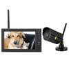 7 Inch LCD Wireless WIFI 4CH Security Monitor System Display+Camera 1pc IR Cameras Memory Card