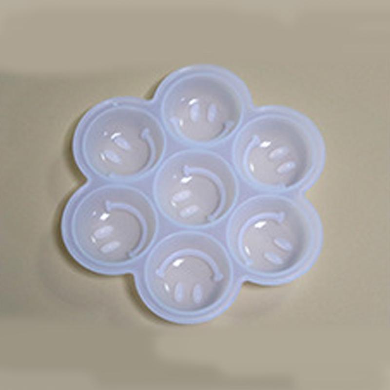 

Силиконовый лоток для льда с 7 отверстиями, креативный смайлик, силиконовая форма для льда, силиконовая форма прозрачный