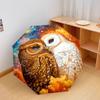 1 PC Automatic Folding Umbrella - Owls Pattern, Portable & Foldable Design with 8 Ribs, Christmas Birthday Gifts