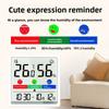 Color screen indoor temperature and humidity meter, multifunctional electronic digital display temperature and humidity meter