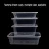 750ML Rectangular Disposable Food Containers with Lids