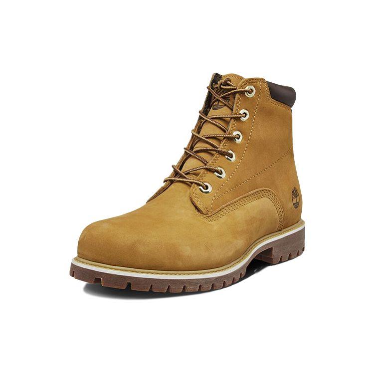 Timberland Waterville Breathable Waterproof Comfortable Versatile Short Boots Men boots Wheat 37578