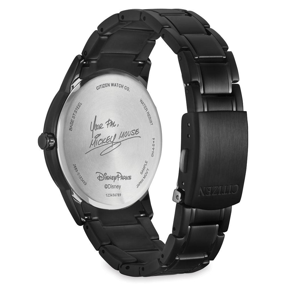 Disney Official Product Mickey Mouse Stainless Steel Eco-Drive Watch Adults Citizen.