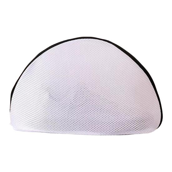 Shoe Washing Bag Zipper Closure Cylindrical Design Double-Layer Durable Mesh Washing Machine Shoe Washing Net