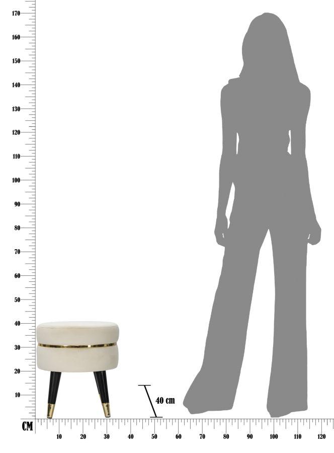 Scaun Paris Bej Auriu Cm Ø 35X40,5